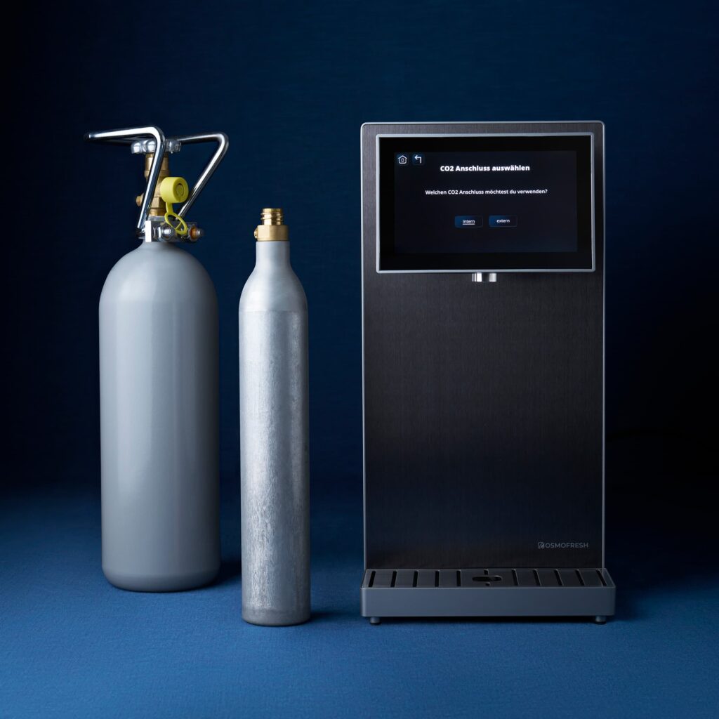 CO2-Flaschen für die Sprudelwasser-Funktion der PureElite Pro