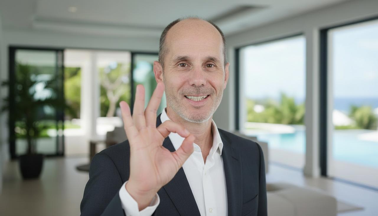 Armin, Gründer von Island Living Solutions, in einer modernen Villa auf Mauritius