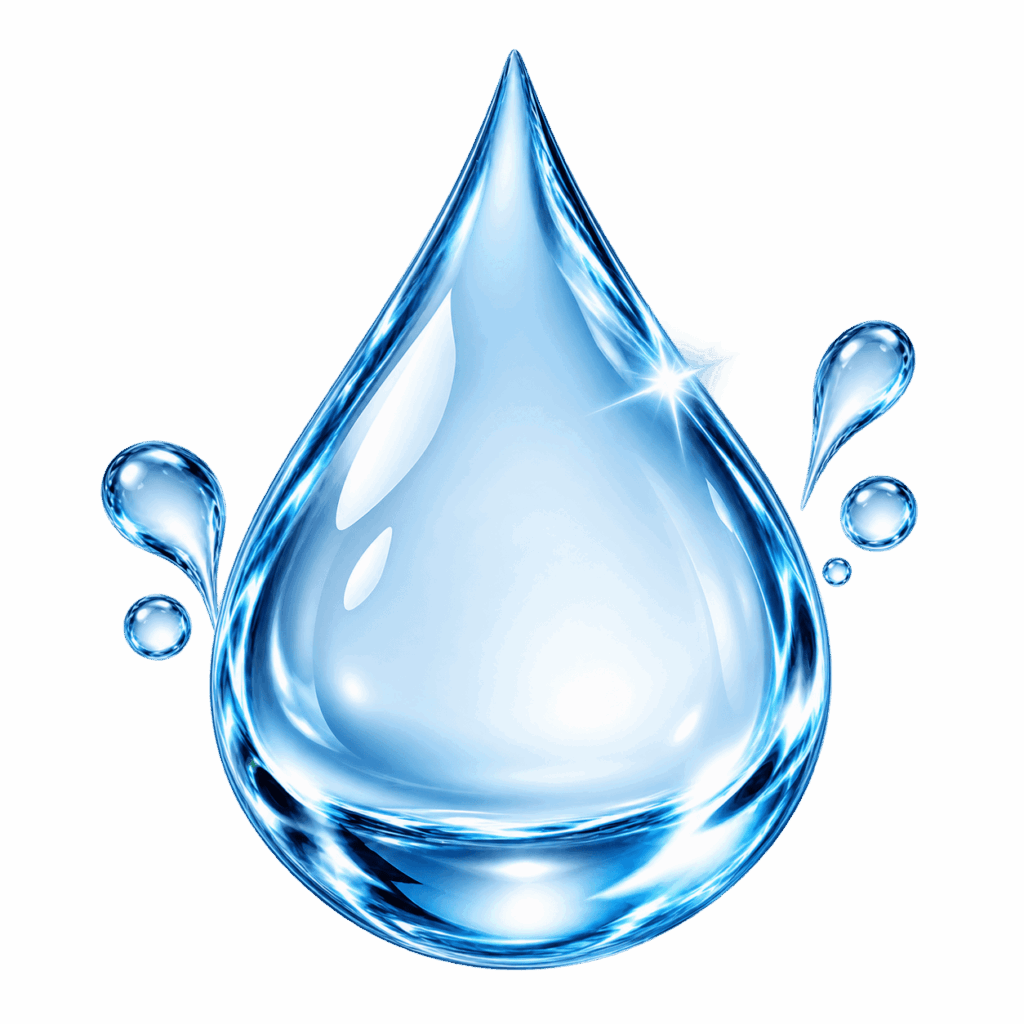 Klares Wasser nach der Aktivkohle-Nachfiltration