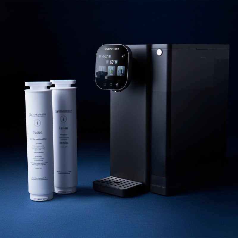 Filterkartuschen und Bedienpanel der PureElite Elegance